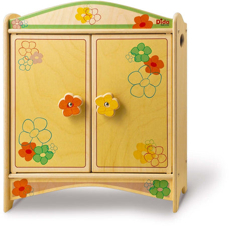 Armadio Per Bambole - Fiore in Legno Gioco per Bambine Dida
