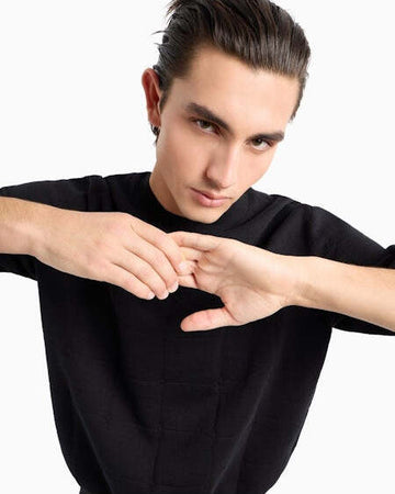 ARMANI-EXCHANGE-Maglie-Nero-da-uomo