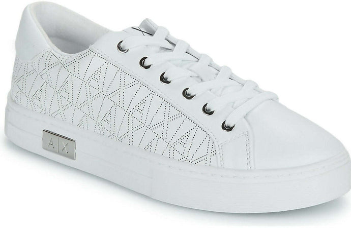 Armani Exchange Sneakers Donna Bianche in Ecopelle XDX142 XV825 00152 WHITE