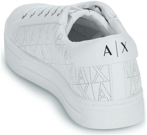 Armani Exchange Sneakers Donna Bianche in Ecopelle XDX142 XV825 00152 WHITE