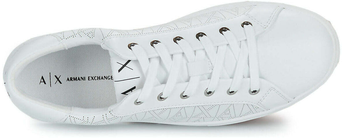 Armani Exchange Sneakers Donna Bianche in Ecopelle XDX142 XV825 00152 WHITE