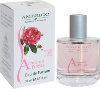 Armonia Rosa Eau De Parfum AMERIGO 50ml Profumo donna Alle Rose con estratti BIO Profumo donna Tiziana non solo gioielli - Civitanova Marche, Commerciovirtuoso.it