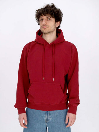 ARTE-Felpa-Leggera-Cappuccio-Uomo-Hank-Back-Rings-Hoodie-Bordeaux-da-uomo