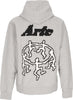 ARTE-Felpa-Leggera-Cappuccio-Uomo-Pixel-Dancers-Hoodie-Grey-da-uomo