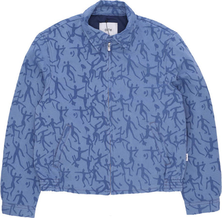 ARTE-Giubbotto-Uomo-James-Allover-Jacket-Blue-da-uomo