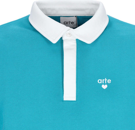 ARTE-Polo-Manica-Lunga-Uomo-Leonard-Collar-L/s-Polo-Lake-Blue-da-uomo
