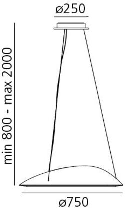 Artemide Ameluna lampada a sospensione
