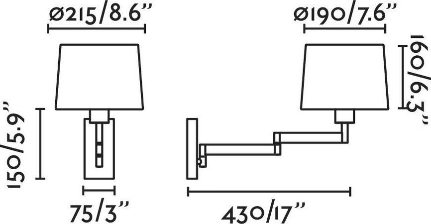 ARTIS Lampada da parete con braccio snodabile bronzo/nera Illuminazione/Illuminazione per interni/Illuminazioni per pareti/Applique Led Mall Home - Napoli, Commerciovirtuoso.it