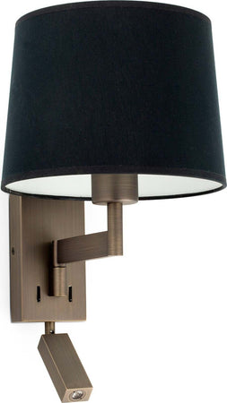 ARTIS Lampada da parete con lettore bronzo/nera Illuminazione/Illuminazione per interni/Illuminazioni per pareti/Applique Led Mall Home - Napoli, Commerciovirtuoso.it