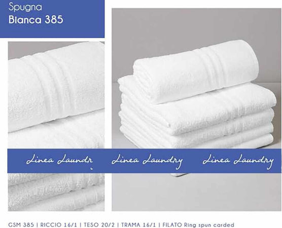Asciugamani-1+1-Ospite-E-Viso-Morbida-Spugna-Bianca-Per-Hotel-B&b-Alberghi-Centri-Estetici-Centri-Benessere-E-Spa
