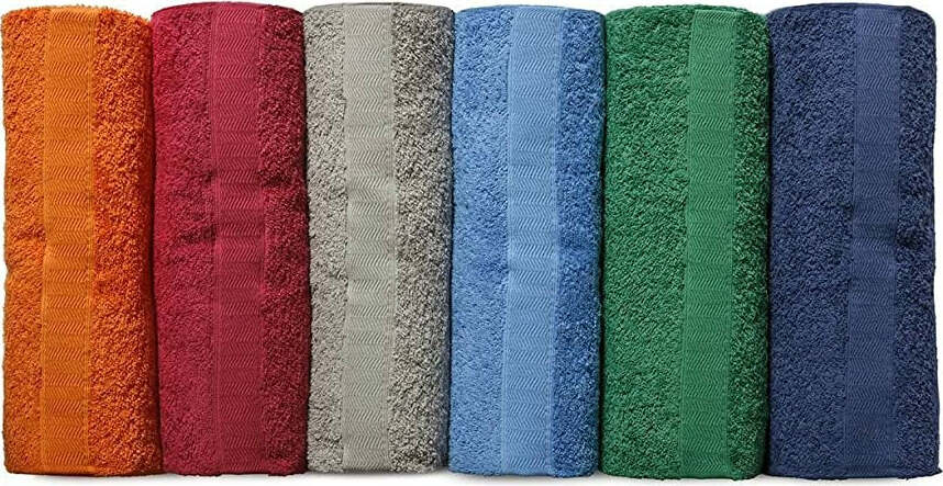asciugamani spugna tinta unita col. scuri 6+6 Casa e cucina/Tessili per la casa/Biancheria da bagno/Asciugamani/Set di asciugamani Biancheria Arredo Home - Nola, Commerciovirtuoso.it