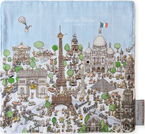 Asciugamano Mini Atelier Choux Paris Casa e cucina/Bagno/Accessori e biancheria da bagno per bambini/Asciugamani La Casa Del Bebè - Napoli, Commerciovirtuoso.it