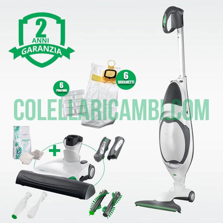 Aspirapolvere Vorwerk Folletto VK150 con Battitappeto EB370 Rigenerato