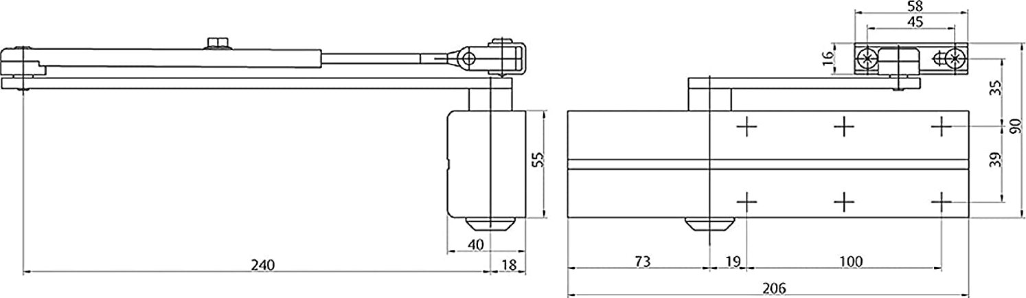ASSA-ABLOY-MAB--CHIUDIPORTA-AEREO-SOLO-CORPO-DC-140-NERO