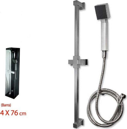 Asta-Saliscendi-Cromato-Per-Doccia-Soffione-Doccetta-1-Getto-Laccio-1,5mt