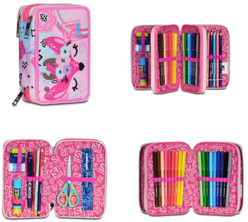 Astuccio 3 zip sj gang pinkhugs