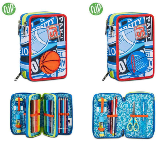 Astuccio 3 zip sj gang realbasket