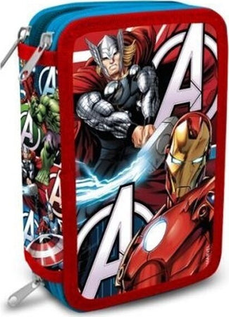 Astuccio-Avengers-3-Zip-Triplo-Scomparto-Accessoriato-Completo-Scuola-Bambino