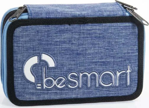 Astuccio-Portapastelli-Triplo-York-Jeans-Be-Smart-Portapenne-Accessori-Scuola