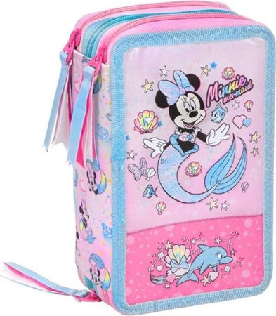 Astuccio-Scuola-Minnie-Mouse-Multiscomparto-3-Zip-Pennarelli-Giotto-20x13x6cm