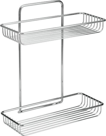 ATLANTIS---MENSOLA-RETTANGOLARE-A-2-LIVELLI-CROMATA-26-x-12-x-32-cm