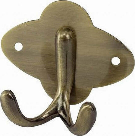 Attaccapanni-Appendi-Abiti-Asciugamani-Parete-Ottone-Antico-1-Posto-Doppio-52913