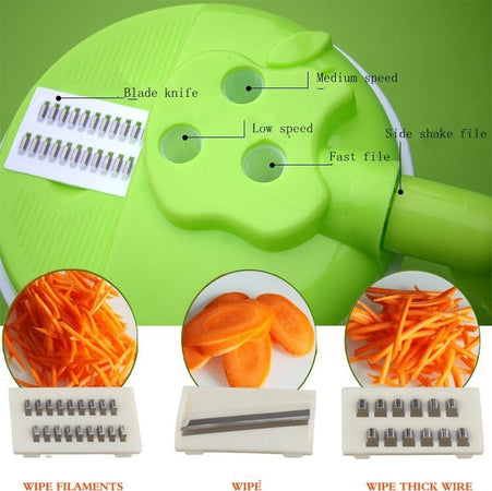 Attrezzo Cucina Multifunzione Affetta Frutta Verdura Taglia Trita Food Cutting Casa e cucina/Utensili da cucina/Affettaverdure e mandolini da cucina Trade Shop italia - Napoli, Commerciovirtuoso.it