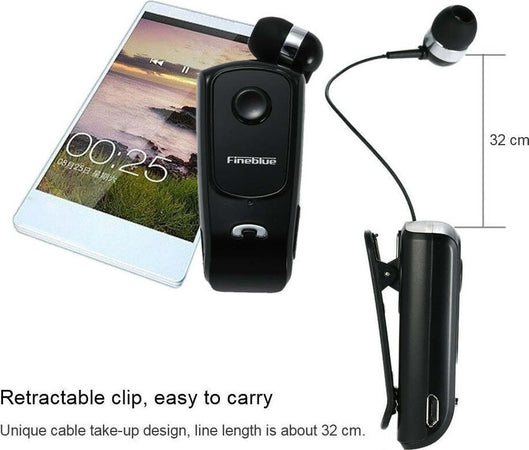AURICOLARE CON CUFFIA RETRATTILE RETRAIBILE CLIP FINEBLUE F920 PER SMARTPHONE  Trade Shop italia - Napoli, Commerciovirtuoso.it