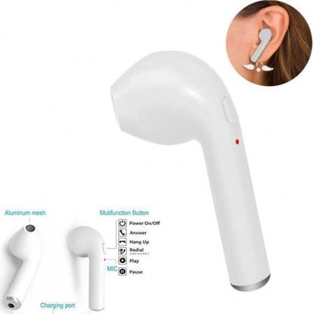Auricolare Singolo Hbq-i7r Bluetooth V4.1+edr Per Android Ios Cuffie Sport Elettronica/Cuffie auricolari e accessori/Cuffie/Cuffie In-Ear Trade Shop italia - Napoli, Commerciovirtuoso.it