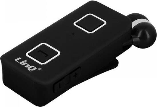 Auricolare-Stereo-Bluetooth-10m-Wireless-Con-Clip-on-Da-Collo-Retrattile-R6330