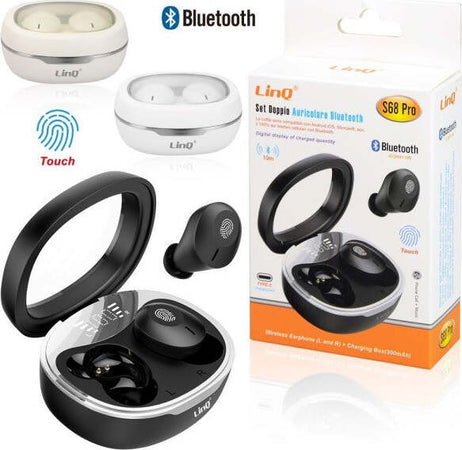 Auricolari-Cuffie-Bluetooth-Wireless-Autonomia-8h-Custodia-Di-Ricarica-S68-pro