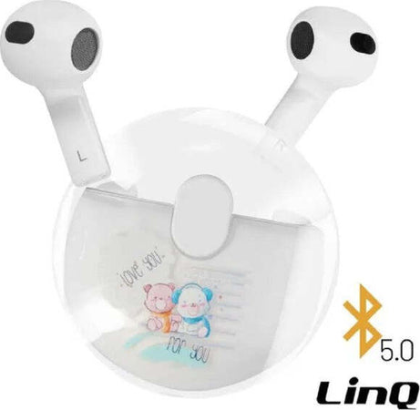 Auricolari-Wireless-Bluetooth-Controllo-Touch-Base-Ricarica-Design-Motivo-Cub-Q8