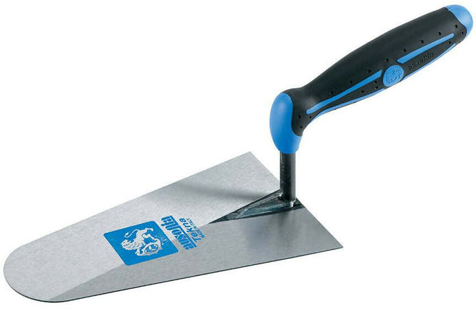 Ausonia - 40155 Cazzuola Da Muratore Per Malta E Cemento Tekna Punta Tonda Con Lama Da 18 Cm