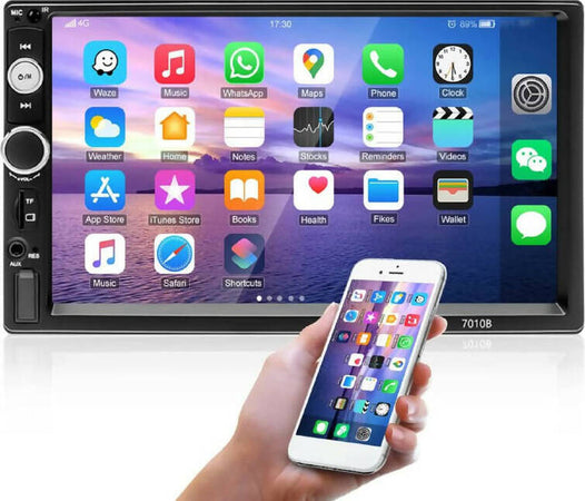 Autoradio 2 din bluetooth 7 pollici touch screen auto radio fm collegamento con smartphone mirroring link lettore mp5 ingresso usb sd aux Elettronica/Elettronica per veicoli/Elettronica per auto/Sistemi audio/Autoradio TradeKard - Acerra, Commerciovirtuoso.it