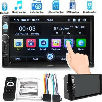 Autoradio 2 din bluetooth 7 pollici touch screen auto radio fm collegamento con smartphone mirroring link lettore mp5 ingresso usb sd aux Elettronica/Elettronica per veicoli/Elettronica per auto/Sistemi audio/Autoradio TradeKard - Acerra, Commerciovirtuoso.it