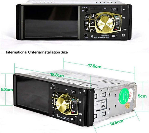Autoradio Auto Mp5 Player Telecamera Bluetooth Radio Audio Video Tf Usb 4032b Elettronica/Elettronica per veicoli/Elettronica per auto/Sistemi audio/Autoradio Trade Shop italia - Napoli, Commerciovirtuoso.it
