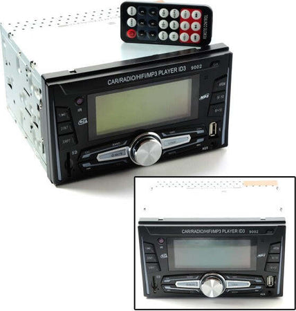 Autoradio-Per-Auto-Doppio-Din-Usb-Sd-Fm-Mp3-Aux-25wx4-Lettore-Sd-Mp3-9002