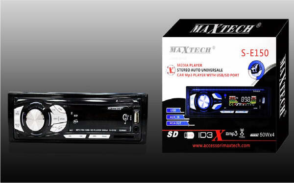 Autoradio-Stereo-Auto-Universale-Radio-Fm-Ingresso-Sd-Usb-Mp3-Aux-Con-Frontalino