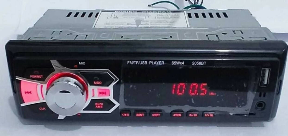 Autoradio Stereo Auto Vivavoce Bluetooth Aux Mp3 Sd Usb 260w Luci Colori Elettronica/Elettronica per veicoli/Elettronica per auto/Sistemi audio/Autoradio TradeKard - Acerra, Commerciovirtuoso.it