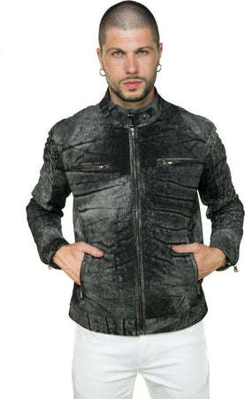 Avatar---Biker-Uomo-Nero-Effetto-Graffiato-in-vera-pelle