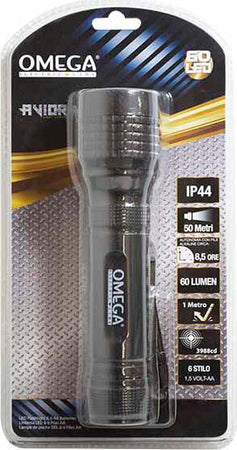 Avior Torcia Tascabile 3W 60Lm 4000K , Corpo In Abs, Batterie 6Xaa, Illumina Fino A 50 Mt, Autonomia 8,5 Ore, Ip44 Fai da te/Ferramenta/Torce/Torce elettriche portatili (standard) Non solo alimenti - Albano Laziale, Commerciovirtuoso.it