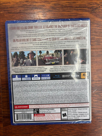 L.A. Noire PS4 UK/FR