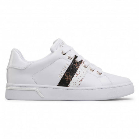 Guess Sneakers Donna Fl5reeele12 Lacci Suola In Gomma Scarpa Casual Sportiva Da Ginnastica Fashion Sneaker Logo Laterale Plateau 2,5 Cm