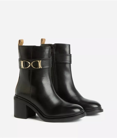 Alviero Martini Donna Tronchetti in pelle liscia con doppio morsetto 1C Neri