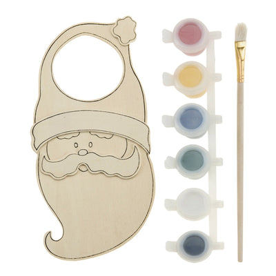Set pittura natalizia con pennello, 6 colori, per decorazioni natalizie