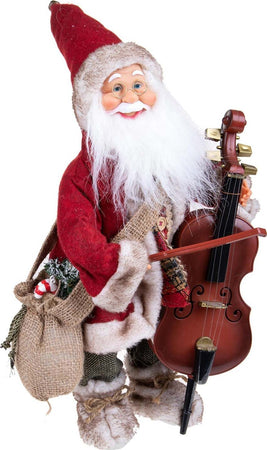 Babbo Natale con contrabbasso, movimento con musica, barba folta e bianca da 46 cm Casa e cucina/Decorazioni per interni/Addobbi e decorazioni per ricorrenze/Decorazioni natalizie/Schiaccianoci MagiediNatale.it - Altamura, Commerciovirtuoso.it