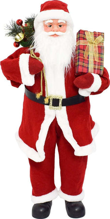 Babbo natale decorazione natalizia pupazzo con vestiti rossi tradizionali Casa e cucina/Decorazioni per interni/Addobbi e decorazioni per ricorrenze/Decorazioni natalizie/Schiaccianoci MagiediNatale.it - Altamura, Commerciovirtuoso.it