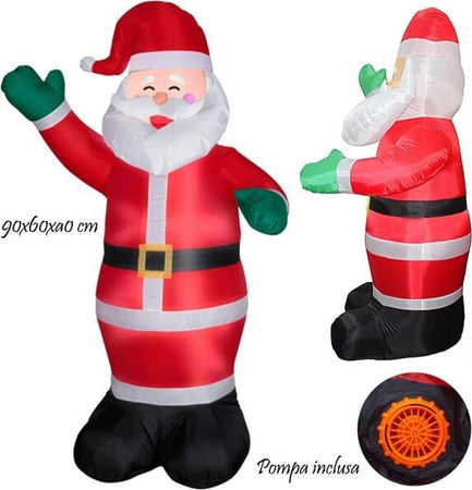 Babbo Natale Santa Claus Gonfiabile Con Pompa Aria Integrata 90x60x40cm Casa e cucina/Decorazioni per interni/Addobbi e decorazioni per ricorrenze/Decorazioni natalizie/Oggettistica Trade Shop italia - Napoli, Commerciovirtuoso.it