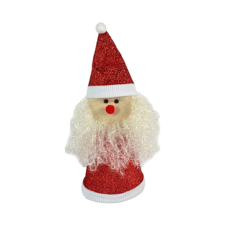 Puntale a forma di Babbo Natale per albero di Natale decorazione natalizia h 50 cm