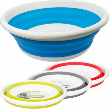 Bacinella-Secchio-Pieghevole-Salvaspazio-38cm-Rotondo-Casa-Giardino-In-Plastica